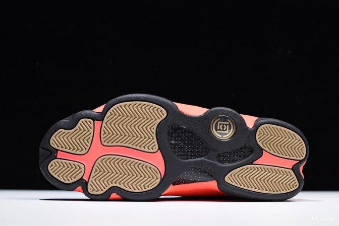 1st Kicks Shoes Infrared Clot Low Black x Jordan Air 13 AT3102-006 0728